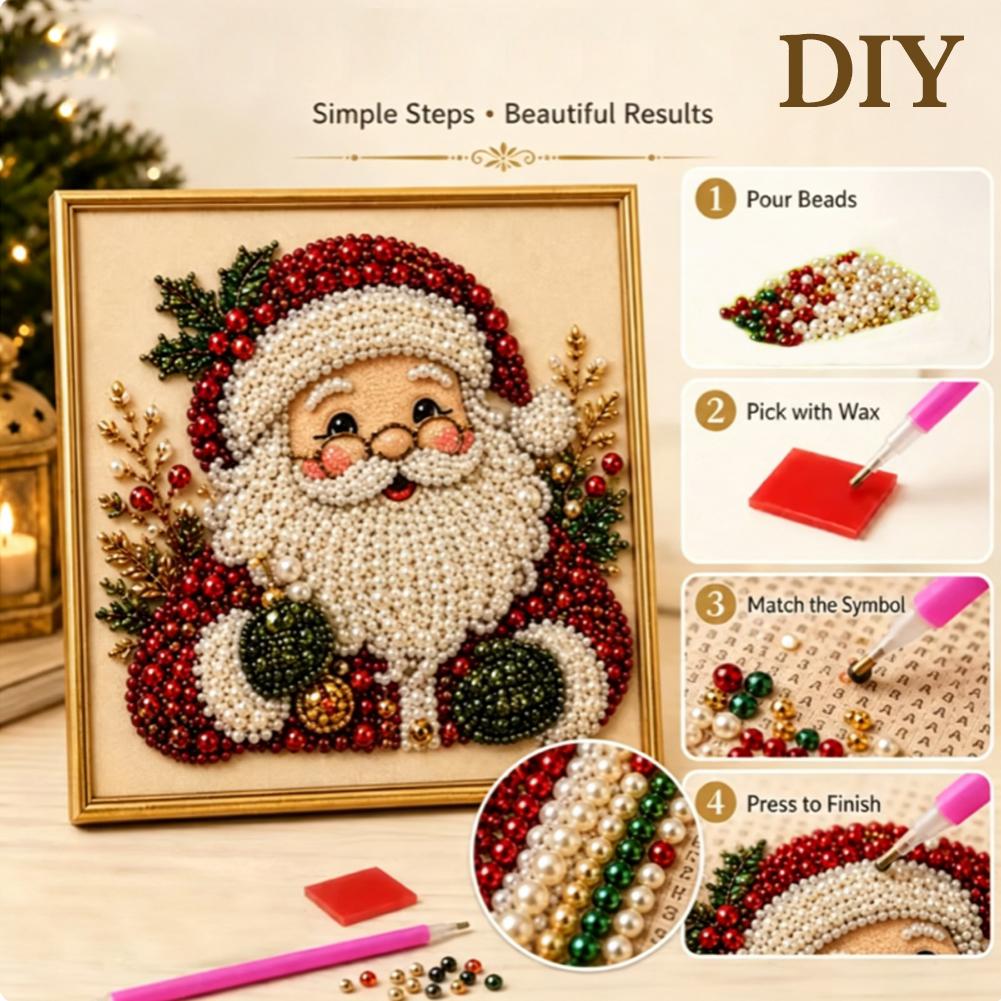 Christmas Santa Claus Pearl Ar - đánh giá và giá Resin Art Work