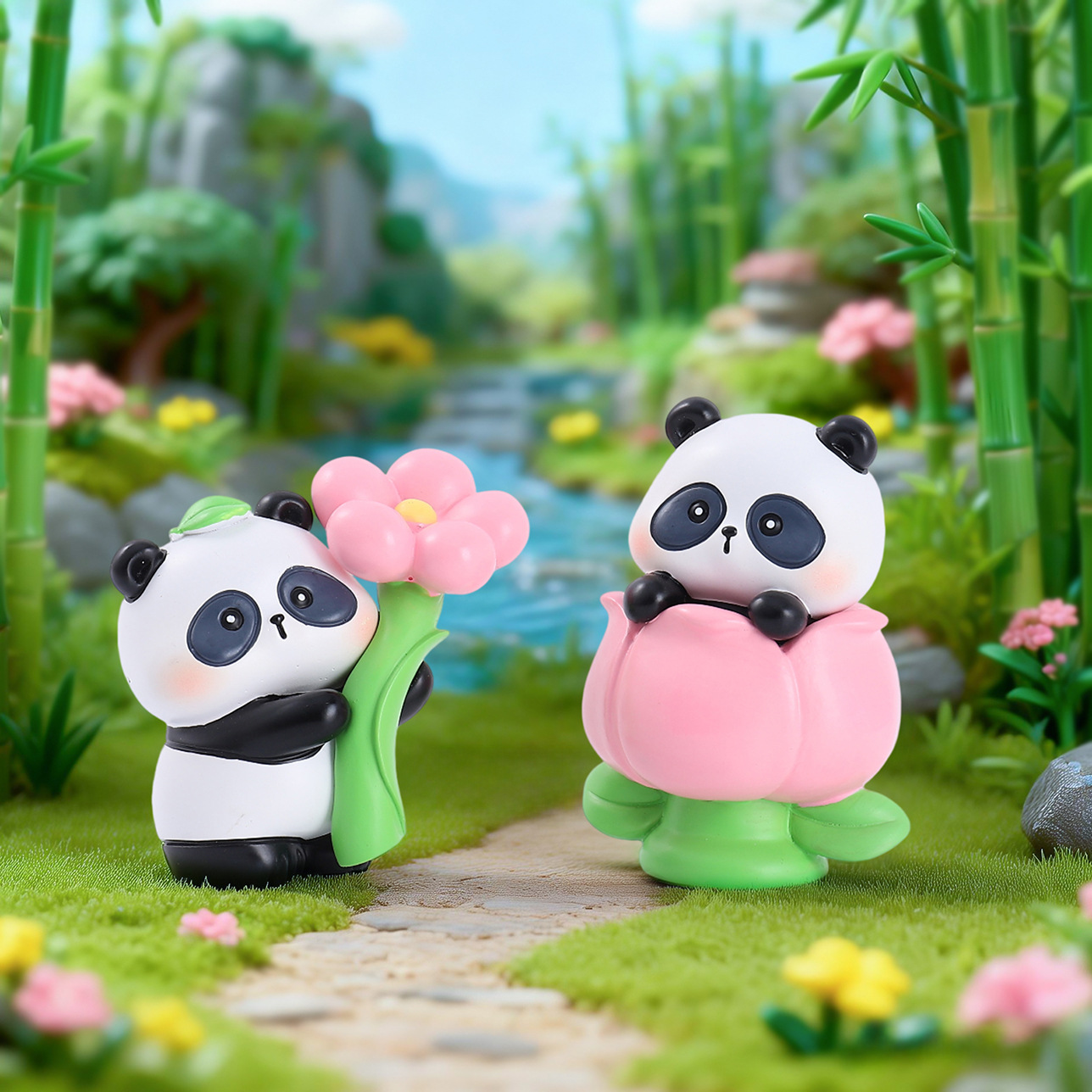 2026 New Panda Flower's Spring - đánh giá và giá Resin Art Case