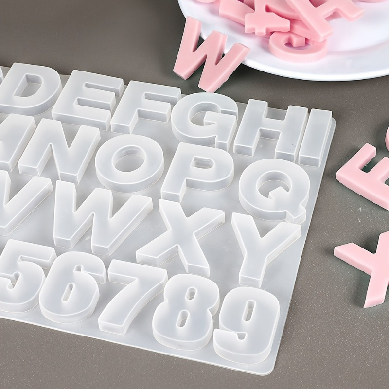 Letter A To Z Pendants Silicon - đánh giá và giá Resin Art Alphabet