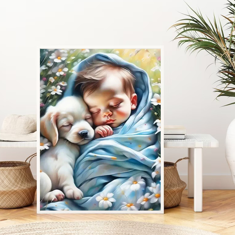 Huacan Diy Diamond Painting Po - đánh giá và giá Resin Art Baby