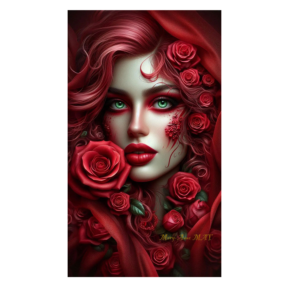 diy diamond painting Mysteriou - đánh giá và giá Resin Art Rose